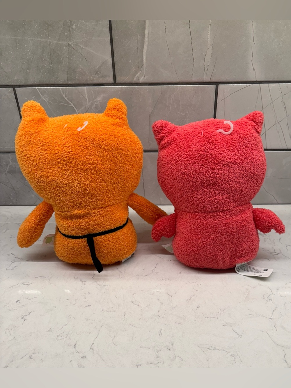 Hasbro Ugly Dolls Orange Wage and Red Lucky Bat Plush Monster Lot 2019 NWOT - Picture 3 of 9